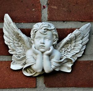 Cherub Art, Cherub Statue, Baby Angel Wings, Cherub Sculpture, Backyard Dreams, Clay Sculpting, Angel Sculpture, Cement Art, Angel Statues