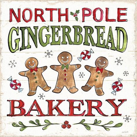 Gingerbread Sign - Winter & Christmas Decor Gingerbread Bakery, Christmas Wall Art, Christmas Kitchen, Cookies Recipes Christmas, Christmas Gingerbread, Wall Art Sign, Christmas Signs, Christmas Treats, Farmhouse Christmas