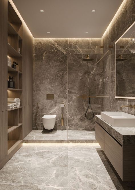 Modern Washroom, Designer Toilet, Toilette Design, Bathroom Interior Design Modern, Modern Luxury Bathroom, تصميم داخلي فاخر, Bathroom Decor Luxury, Washroom Design, تصميم للمنزل العصري