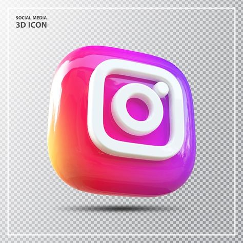 Logo Instagram, Instagram Icon, Food Menu Design, 3d Icons, Social Icons, Instagram Logo, Aesthetic Painting, Free Vectors, 3d Render