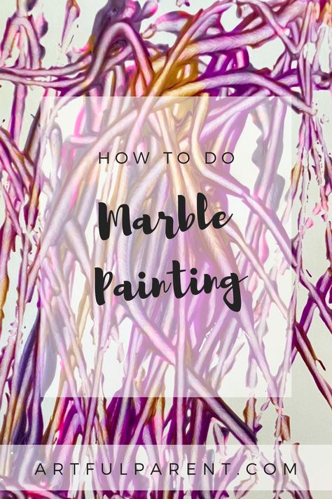 How to Do Marble Painting Marble Painting For Kids, Tray Painting, Lasso The Moon, Painted Spoons, Action Art, Playground Balls, Balloon Painting, Tempera Paint, Best Paint