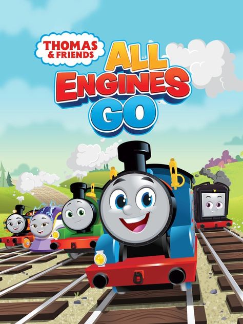 Train Cartoon, Go Tv, Train Theme, Friends Poster, Thomas The Tank, Thomas The Train, Thomas The Tank Engine, Thomas And Friends, The Train