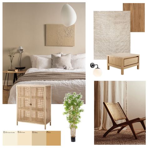 Japandi-bedroom Japandi Moodboard Inspiration, Japandi Style Moodboard, Japandi Furniture Mood Board, Japanese Mood Board Interior, Japandi Bedroom Design Mood Board, Japandi Bedroom Interior Design, Japandi Style Bedroom, Japandi Bedroom, Japandi Living Room