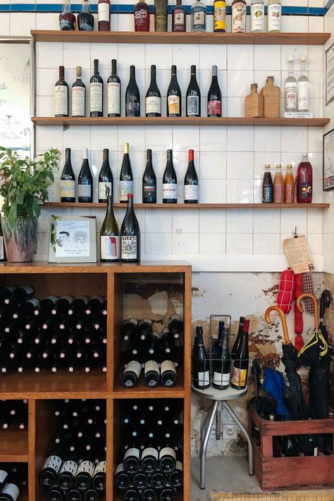 Bottles of natural wine are sold at La Buvette wine bar in Paris - photo by Kate Leahy Wine Shop Interior, Parisian Bistro, Wine Store, Natural Wine, Paris Restaurants, Eat And Drink, Dine In, Shop Interior, Wine Bar