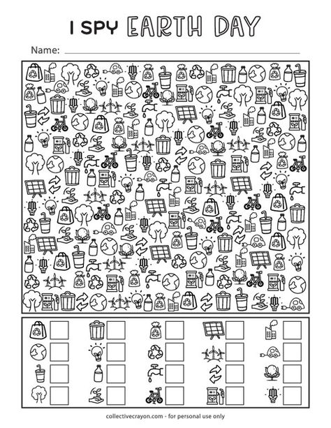 Download and print our Free Printable Earth Day I Spy game, perfect for kids and adults. Celebrate Earth Day with an engaging and educational activity! I Spy Printables For Kids Free, Printable Games For Adults, Earth Day Games, Cub Scout Crafts, Kindergarten Coloring, Art Handouts, Kindergarten Coloring Pages, I Spy Games, Spy Games