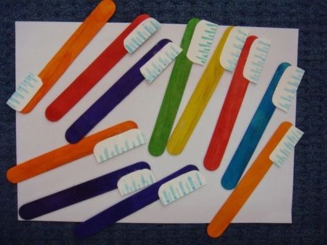 Toothbrush Craft, Dental Health Preschool Crafts, Doctor Craft, Dental Health Crafts, Dental Health Week, Dental Health Preschool, Dental Health Activities, Dental Health Month, Worksheets For Preschool