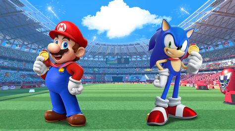 Sonic Nintendo, Mario And Sonic, Nintendo Sega, Key Art, The Olympic Games, Tokyo 2020, Keys Art, Character Designs, The Hedgehog