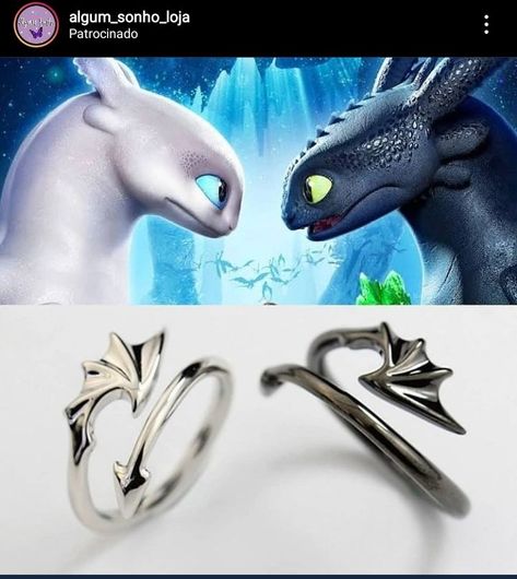 How To Train Your Dragon Jewelry, Harry Potter Ring, Dragon Wedding, Dragon Wallpaper Iphone, Knitted Teddy Bear, Cute Engagement Rings, Cute Couple Gifts, Dragon Trainer, Night Fury