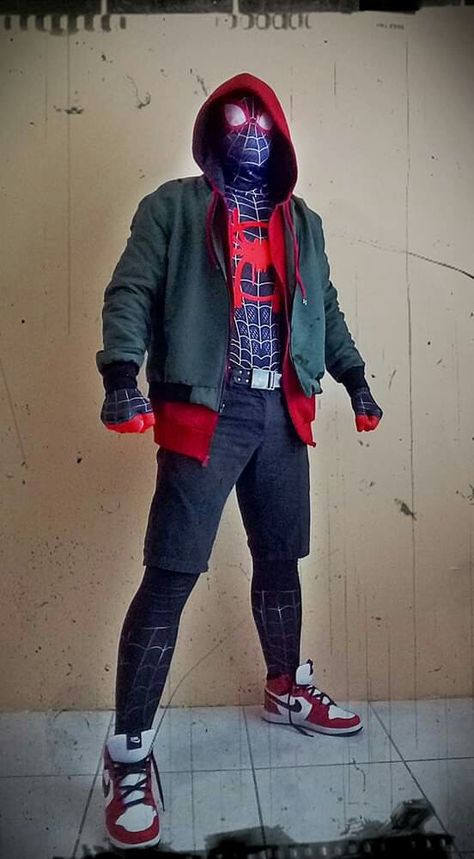 Spiderman Cosplay, Miles Morales, Spiderman, Bomber Jacket, Pins, Quick Saves, Clothes