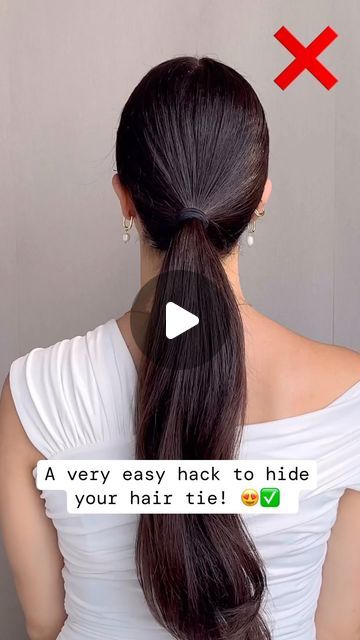 WIMBERLY’S | BEAUTY BAR on Instagram: "A very easy hack to hide your hair tie! 😍✅ 🎥 @  ayseacun_ 

Follow for more hair hacks 🫶🏻
#hairstyletutorial #hairhacks #hairtok #easyhairstyles #hairtie #hairtutorial #howto #hairinfluencer #hairtrends #viralhacks #saç #saçmodelleri #hairideas" Easy Care Hairstyles, Hair Tips, Beauty Bar, Hair Care Tips, Dry Shampoo, Simple Tricks, Hair Tie, Hair Hacks, Hair Trends