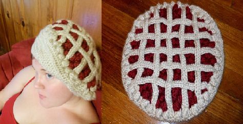 OMG this is awesome! Crochet cherry pie hat. http://www.reddit.com/r/crochet/comments/u973x/just_finished_this_yummy_cherry_pie_beret/ Crochet Pie Hat, Crochet Pie, Crochet Cherry, Awesome Crochet, Cherry Pie, Crochet Hats, Gloves, Cherry, Pie