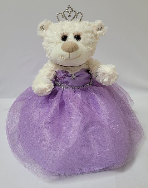 PRICES MAY VARY. 12" Quinceanera Teddy Bear with dress Can be given as a gift or used as a centerpiece 12 inches in height. Rhinestone tiara and an embroidered " Mis 15 Anos" For Collection and Decoration Purpose. For Age 14+. Due to different monitors/calibrations colors may vary slightly from the actual product. For those that are looking for something other than a doll... we now have the option of Quince Bears. These bears measure 12" long. Crème color, soft and cuddly, dressed in an elegant, Purple Quinceanera Last Doll, Purple Butterfly Quince Doll, Light Purple Quinceanera Dresses Quincedresses.com, Luxury Lavender Dress For Debutante Ball, Quinceanera Doll Light Purple, Voilet Quince Dress, Light Purple And Silver Sweet 16 Dress, Quincenera Dresses Purple And White, 16 Birthday Dresses Amazon.com