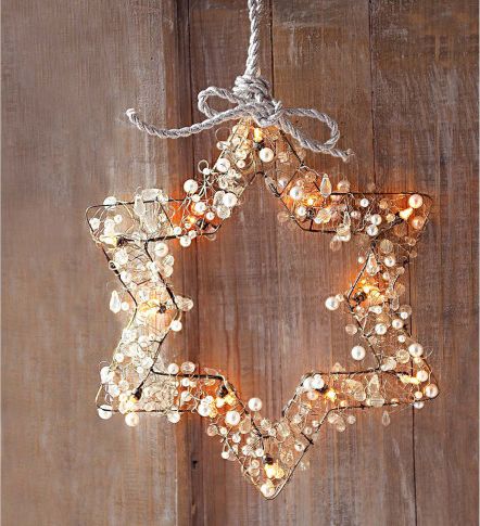 Star of David lighted wreath from Impressionen Diy Christmas Light Decorations, Star Wreath, Diy Christmas Lights, Star Light Star Bright, Hanukkah Decorations, Decorating With Christmas Lights, Noel Christmas, Christmas Star, Festival Lights