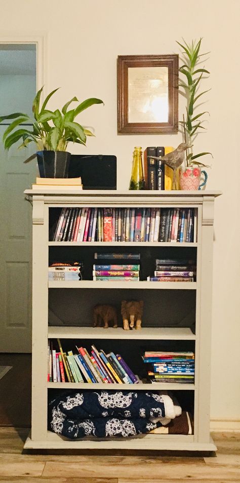 Dresser Turned Into Bookshelf, Top Of Dresser, Repurposed Dresser, Small Dresser, Dresser Drawer, Dresser Makeover, Book Storage, Redo Furniture, Dresser Drawers