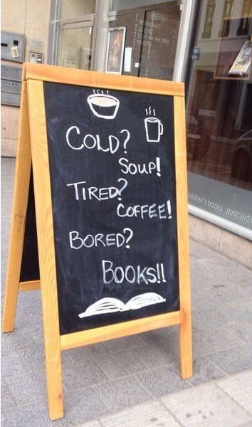 . Bookshop Café, Bookstore Design, Library Cafe, Bookstore Cafe, Cafe Sign, Cozy Coffee Shop, Book Bar, Book Cafe, Dream Book