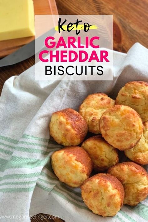 Garlic Cheddar Biscuits, Low Fat Low Carb, Low Carb Low Fat Recipes, Keto Biscuits, Baking Powder Uses, Cheddar Biscuits, Diet Recipes Easy, Low Carb Low Sugar, Lost 100 Pounds