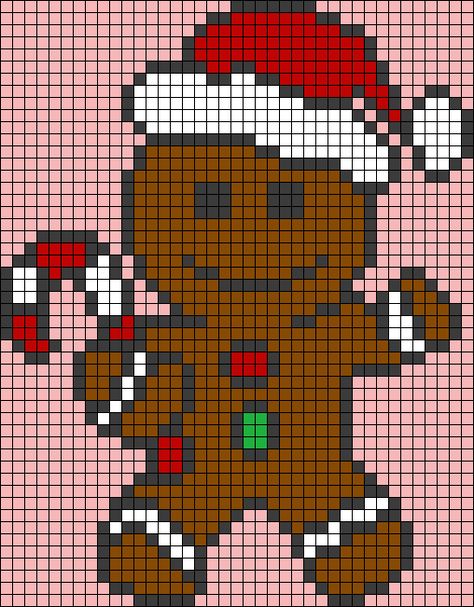 Alpha pattern #66740 | BraceletBook Grinch Alpha Pattern, Easy Christmas Cross Stitch Patterns Free, Winter Alpha Pattern, Alpha Christmas Patterns, Xmas Cross Stitch Patterns Free, Crochet Christmas Wall Hangings, Pixel Christmas Art, Pixel Art Pattern Christmas, Christmas Pixel Grid