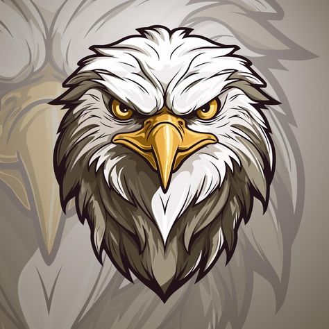 Vintageinspired eagle mascot logo modern... | Premium Vector #Freepik #vector #old-school-logo #vintage-logo #vintage-badge #vintage-tshirt-design Eagle Logo Design Creative, Golden Eagle Logo, Eagle Illustration, Eagle Mascot, Creative Logos, Vintage Badge, Copperplate Calligraphy, Tshirt Printing, Eagle Art