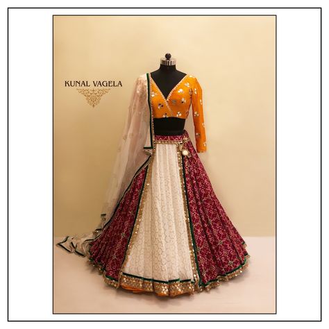 The Patola Lehenga  #patolalehenga #patola #bridal #mukaishwork #mukaish #handcraftedinindia  #lehenga #chaniyacholi #weddinglehenga  #mirrorwork #handembroidery  #zardosi #kunalvagela Blouse Designs For Patola Lehenga, Patola Lehenga Designs, Patola Lehanga, Patola Chaniya Choli, Patola Lehenga Choli, Patola Lehenga, Elegant Skirt Outfits, Choli Blouse Design, Designer Bridal Lehenga Choli