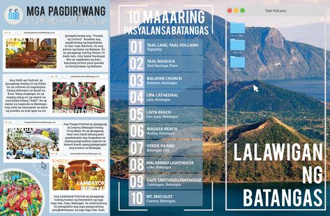 #Minimal #Brochure #Layout #Magazine #Blue #Travel Travel Brochure Philippines, Travel Magazine Layout, Travel Brochure Design, Presentation Ideas For School, Minimal Layout, Layout Magazine, Brochure Design Layout, Instagram Username Ideas, Tagaytay