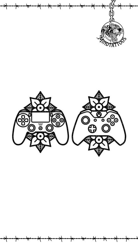 Follow Mind Tattoos for more 🔥 Xbox Controller Tattoo Ideas, Xbox Logo Tattoo, Small Nintendo Tattoo, Xbox Controller Tattoo, Controller Tattoo, Xbox Tattoo, Nintendo Tattoo, Easy Tattoos, Xbox Logo