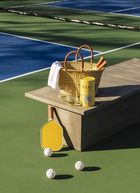 Pickleball Courts, Tennis Aesthetic, Tennis Party, Pickleball Court, Beach Tennis, Summer Yellow, Tennis Clubs, Unique Experiences, Pickleball Paddles