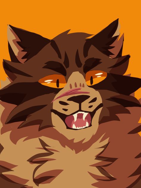 tigerstar by paintedpaw-cat.deviantart.com on @DeviantArt Warriors Fanart, Warrior Cat Fanart, Cat Fanart, Warrior Cat Memes, Warrior Cats Series, Warrior Drawing, Warrior Cats Books, Cat Profile, Battle Cats