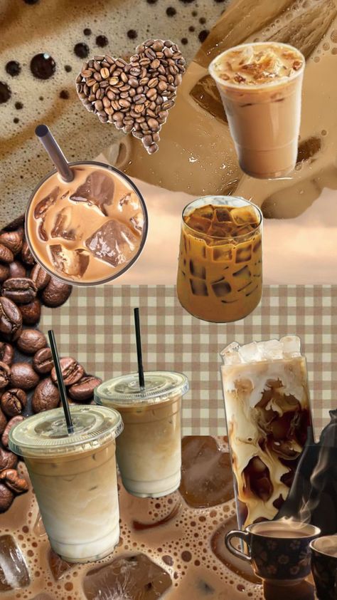 i <3 iced coffee Ice Coffee Wallpaper, Hot Chocolate Drinks, Coffee Wallpaper, Coffee Talk, Coffee Obsession, White Acrylic Nails, Pretty Phone Wallpaper, Ice Coffee, Coffee Photography