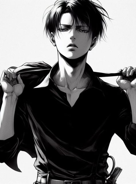 Anime Hairstyles For Men, Levi Ackerman Hot Manga, Levi Ackerman Hot, Levi Cosplay, Anime Hairstyles, Modern Futuristic, Captain Levi, Anime Show, Top Anime