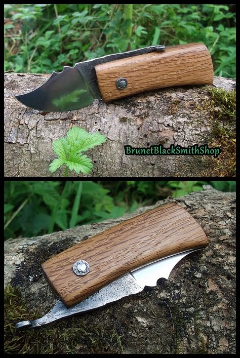 Folding friction knife by Veitsen on deviantART Making Pins, Friction Folder, Knife Template, Knife Shapes, Belt Knife, Japanese Tools, Diy Knife, Flint Knapping, Knife Patterns