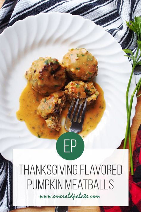 Thanksgiving Meatballs, Pumpkin Meatballs, Savory Fall Recipes, Meatballs Gravy, Best Turkey Meatballs, Homemade Turkey Meatballs, Ground Turkey Meatballs, Meatballs And Gravy, Pumpkin Turkey