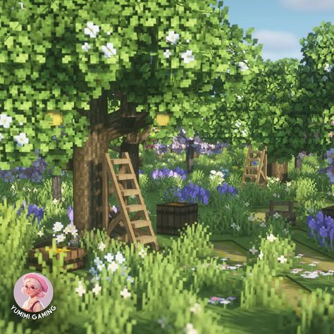 🍎🍏🍎 Maycraft Day 10 - [orchard] Can you smell the fresh apple blossoms? 🌸 #minecraftbuildideas #minecraft #cottagecoreminecraft #cottagecoreaesthetic #minecraftaesthetic #aestheticminecraft #Mizuno16craft #mcmaycraft #maycraft #yumimigaming #bslshaders #minecraftbuilder #minecraftforest #minecraftdesign #minecrafthouse Apple House Minecraft, Minecraft Apple Orchard, Minecraft Checklist, Minecraft Orchard, Coquette Minecraft, Minecraft Cottagecore House, Minecraft Medieval Village, Modded Minecraft, Minecraft Modpacks