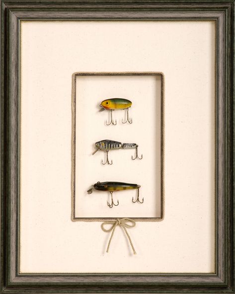 Fishing Lures Framing Objects, Fishing Lures Art, Diy Fishing Lures, Framing Ideas, Best Knots, Framed Jersey, Fishing Bobber, Custom Frames, The Lure