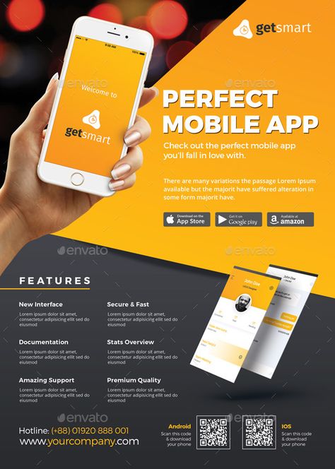 Mobile App Advertising, Mobile App Flyer, App Flyer, Banks Advertising, Promo Flyer, Mobile Banner, App Promotion, Vr Device, Facebook Cover Design