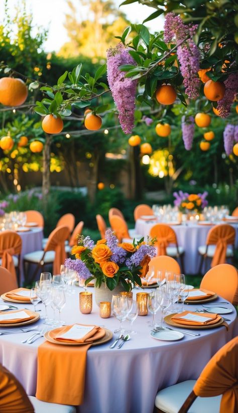 32 Summer Wedding Color Scheme Ideas - WithLoveLive Wedding Color Scheme Ideas, Bright Summer Wedding, Beautiful Natural Scenery, Wedding Color Schemes Summer, Color Scheme Ideas, Colorful Summer Wedding, Sunrise Wedding, Summer Wedding Ideas, Wedding Color Scheme