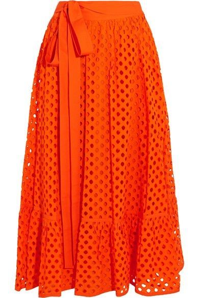 Cotton Wrap Skirt, Orange Midi Skirt, Cotton Skirts, Long African Dresses, African Skirts, African Fashion Skirts, Afrikaanse Mode, Cotton Midi Skirt, African Fashion Traditional