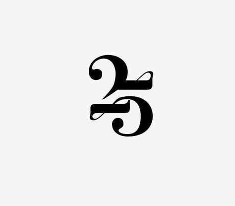 Best 25+ Number typography ideas on Pinterest 20 Number Design, Anniversary Graphic Design, 25 Years Anniversary, Wm Logo, Anniversary Logos, 25 Logo, 25 Number, Birthday 25, Numbers Typography