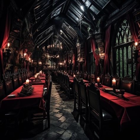 Midjourney V5 by DJMK Vampire Restaurant, Gothic Bakery, Gothic Restaurant, Fantasy Bar, Gothic Store, Gothic Bar, Dark Restaurant, Dream Restaurant, Dark Royalty Aesthetic