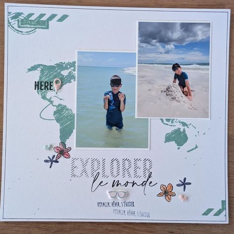 Le scrap de Mylène | Une soirée pour préparer une déco d'anniversaire ! C'est chaud, mais j' ai réussi ☺️. Le thème, cette année pour les 8 ans de mon p'tit... | Instagram Page Scrapbooking, Anniversaire Diy, Canada Road Trip, Mini Albums, Road Trip, Scrapbooking, Layout, Tags, Instagram