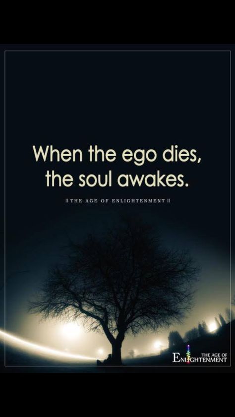 #ťhoughtoftheday #motivationalquotes #inspirationalquotes #quoteoftheday #quotes #ego dies #soul #awakens Ego Quotes, Age Of Enlightenment, Buddha Quotes Inspirational, Spirit Soul, Mind Power, Soul Quotes, Buddha Quotes, Poem Quotes, Thought Of The Day