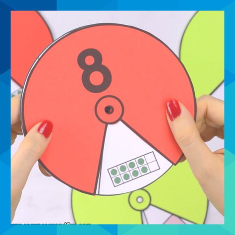 These printable number spinners with numbers from 1 to 20 are really easy to set up and fun to explore. #mdeckow19 Baby Stuff Ideas, Number Spinner, Fun Math Activities, Printable Numbers, Math Activities Preschool, Alphabet Printables, Kids Learning Activities, Toddler Learning Activities, Number Sense