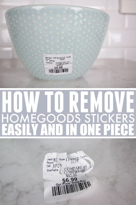 How To Remove Sticky Labels, How To Remove Stickers From Plastic Jars, How To Remove Stickers, Get Stickers Off, Remove Sticky Labels, Home Sense, Remove Stickers, How To Remove Glue, Tag Sticker