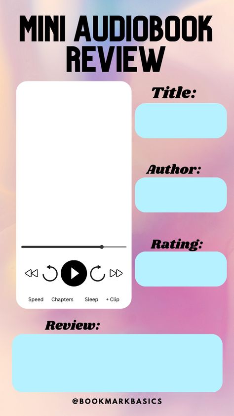 Reading Journal, Instagram Story Template, Story Template, Instagram Template, The Details, Cotton Candy, Your Story, Audio Books, Instagram Story