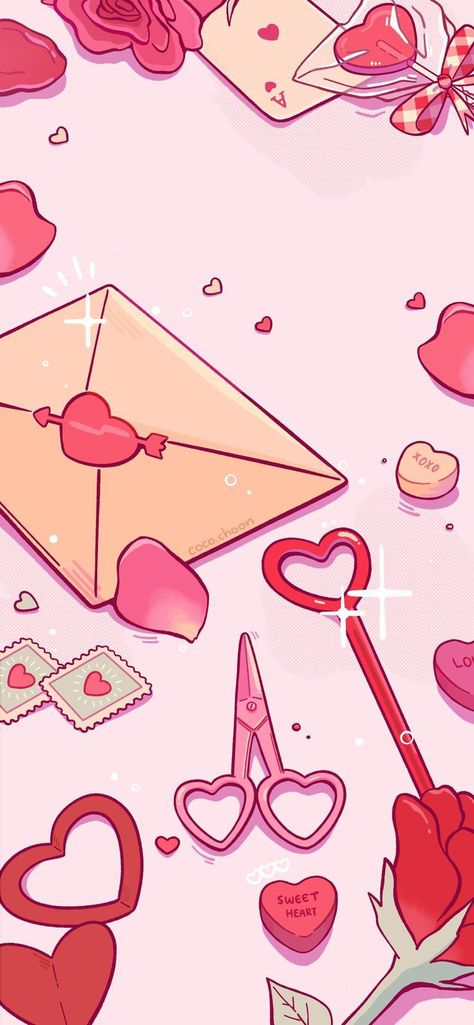 Lovecore Pink Wallpaper, Valentines Sanrio Wallpaper, Red Pink Wallpaper Aesthetic, Pink Pixel Wallpaper, Lovecore Aesthetic Wallpaper, Pink Lockscreen Aesthetic, Wallpapers Rosa, Day Wallpaper, Romantic Wallpaper