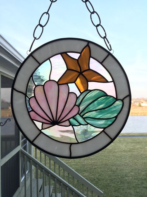 Diy Wings, Stained Glass Patterns Free, Coastal Theme, Stella Marina, Stained Glass Suncatchers, Stained Glass Diy, Stained Glass Crafts, Glass Fish, Stained Glass Designs