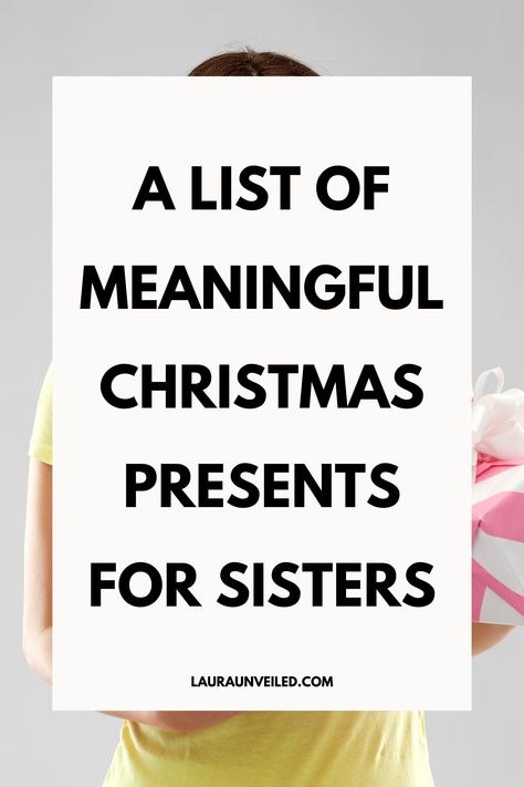 Explore a variety of gift ideas for sisters & special Christmas presents for sister that she'll treasure. Look into gifts for your sister & perfect Christmas gifts for sisters to make the holiday memorable. Create a personalized gift basket for sister filled with her favorite items. Opt for thoughtful gifts for sister to express your love, and consult a gift guide for sisters to find the best options. Lastly, choose meaningful Christmas presents for sisters to celebrate the season together. Gifts For Older Sisters, Christmas Present Ideas Sister, Christmas Presents For Sisters, Christmas Ideas For Sister, Christmas Present Ideas For Sister, Thoughtful Gifts For Sister, Diy Sister Gifts, Best Sister Christmas Gifts, Diy Christmas Gifts For Sisters