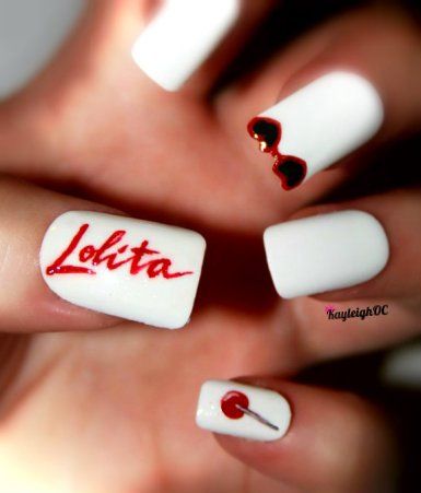 Lolita by *KayleighOC on deviantART Coco Fennell, Nail Time, Nail Polish Art, Nail Polish Designs, Hot Nails, Logo A, Unique Nails, Beautiful Nail Art, Creative Nails