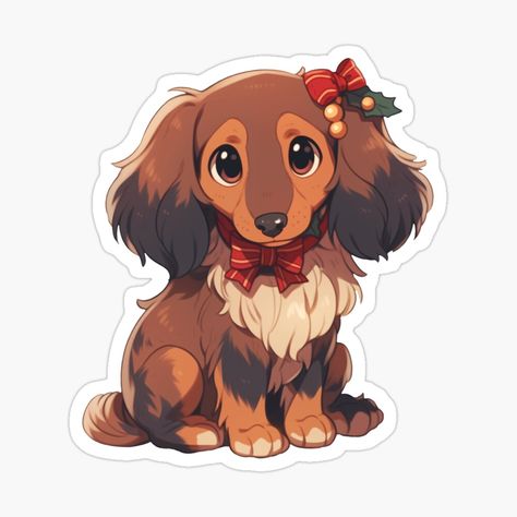 Cute Kawaii Happy Christmas Dog by CozyKawaiiArt | Redbubble Spreading Christmas Cheer, Kawaii Animals, Christmas Cartoons, Christmas Paintings, Cute Kawaii, Happy Christmas, Christmas Dog, Christmas Cheer, Dog Art