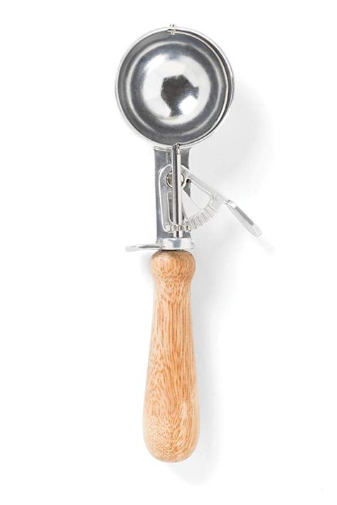 Fox Run 8664 Vintage Trigger Ice Cream Scoop, 9", Beachwood and Aluminum Aluminum Kitchen, Ice Cream Scooper, Cupcake Pan, Ice Cream Sundae, Luxury Vinyl Plank, Ice Cream Scoop, Wood Handle, Vintage Wood, Summer Top