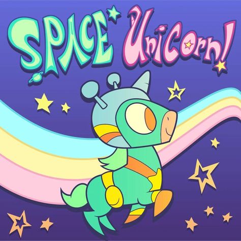 Space Unicorn, Cute Art, Quick Saves, Art